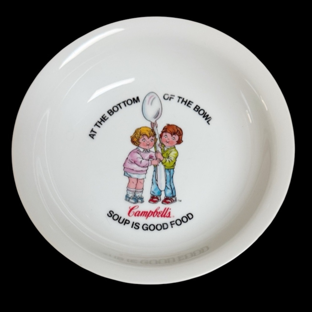 Vintage Campbell’s Soup collectible soup is good food anchor dinnerware bowl
